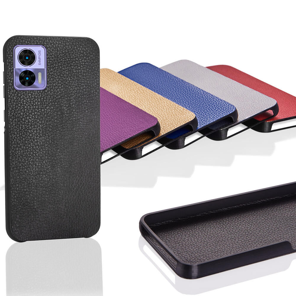 Чехол Бампер Motorola Edge 30 Neo (с накладкой Эко-кожа)