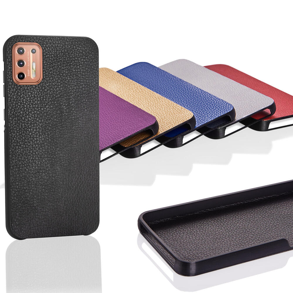 Чехол Бампер Motorola G9 Plus (с накладкой Эко-кожа)