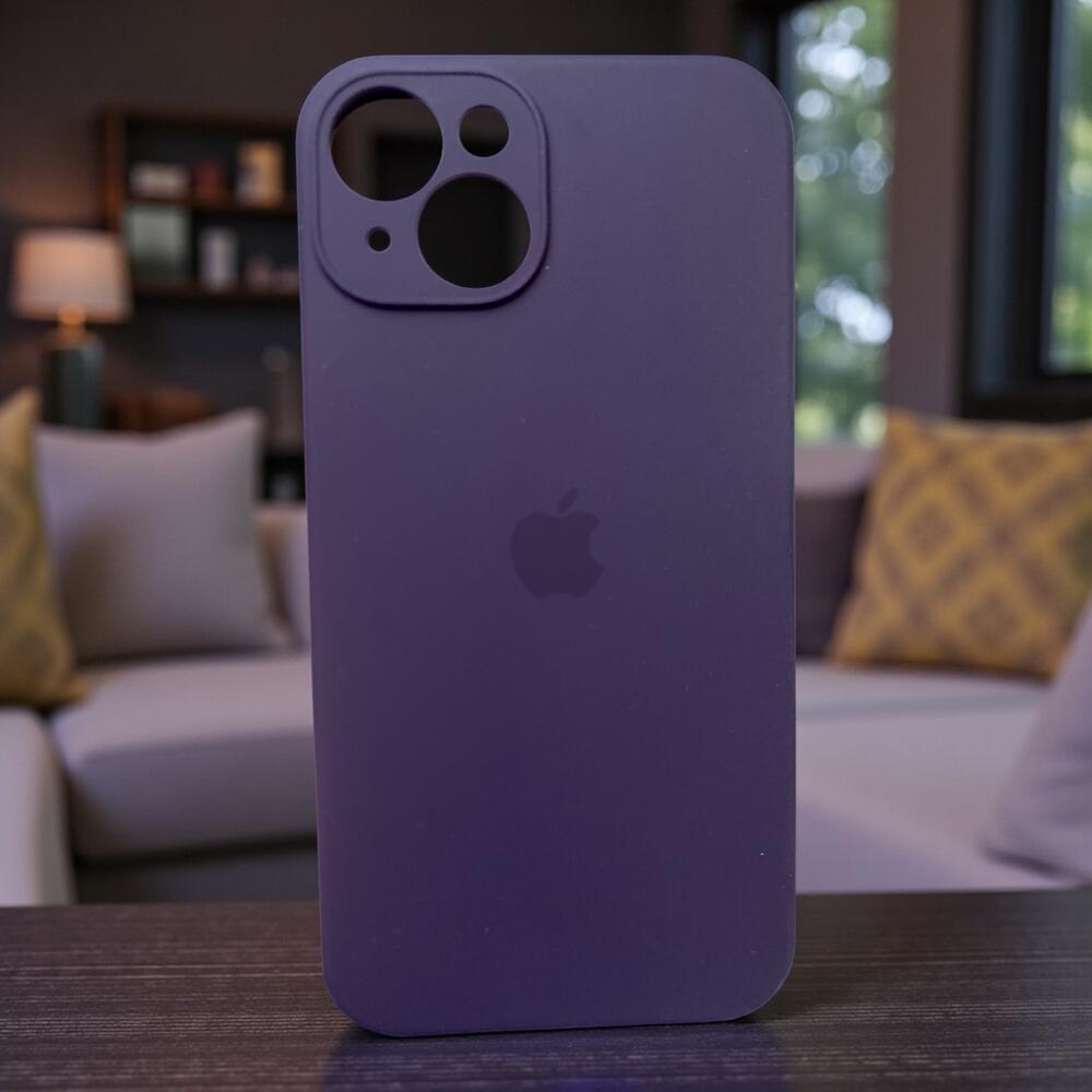 Силиконовый чехол Protective для Apple iPhone 14 Сиреневый \Elderberry
