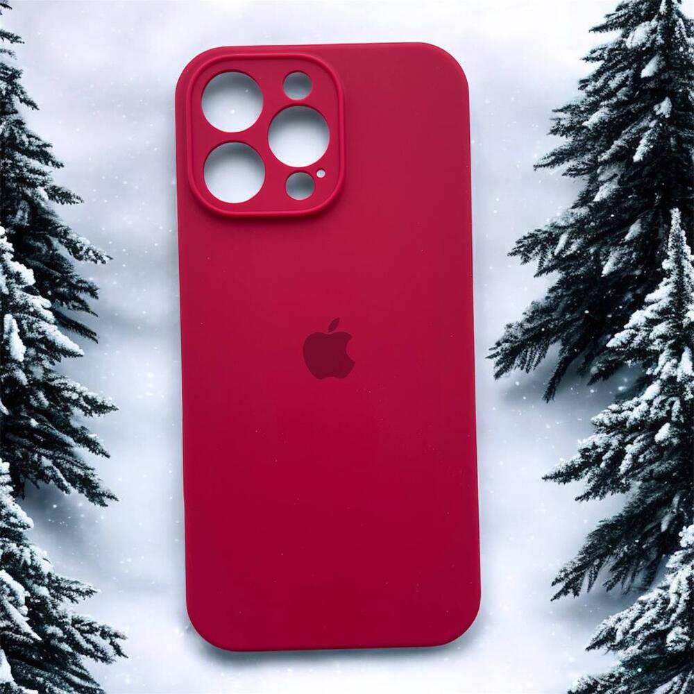Силиконовый чехол Protective для Apple iPhone 16 Pro Rose Red