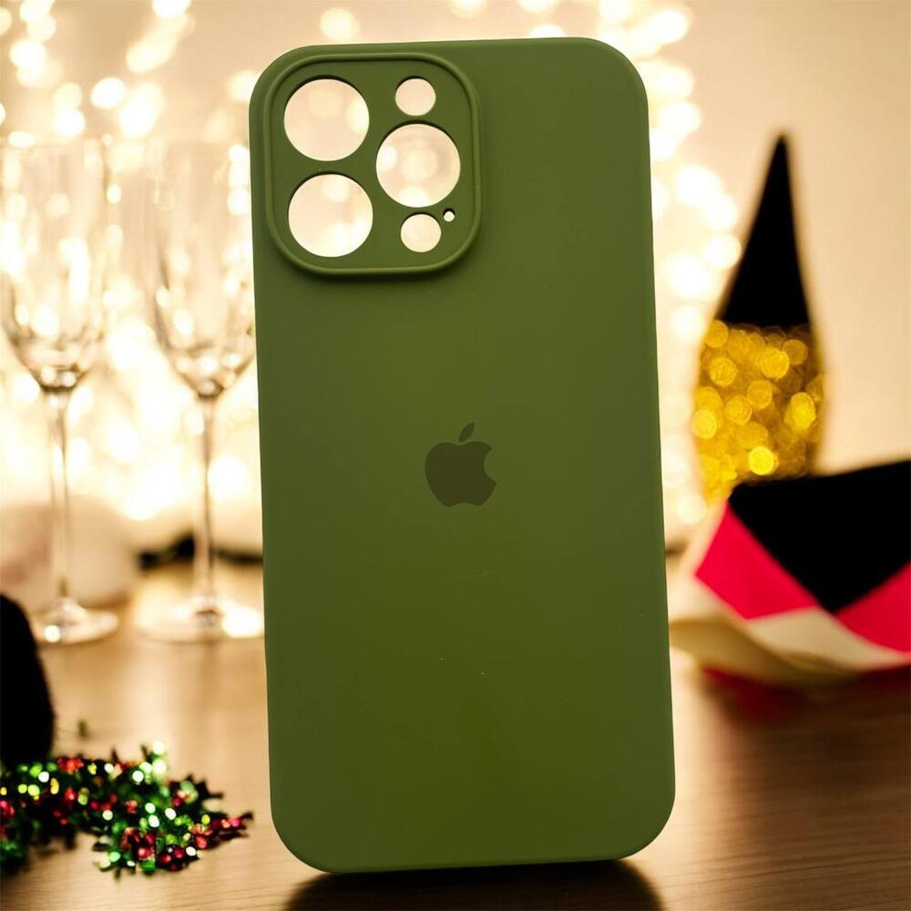 Силиконовый чехол Protective для Apple iPhone 16 Pro Max Dark Olive