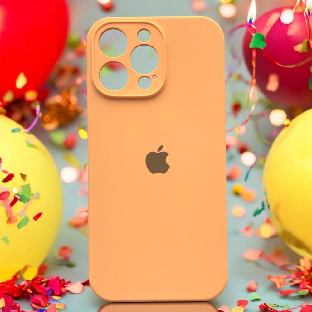 Силиконовый чехол Protective для Apple iPhone 16 Pro Cantaloupe