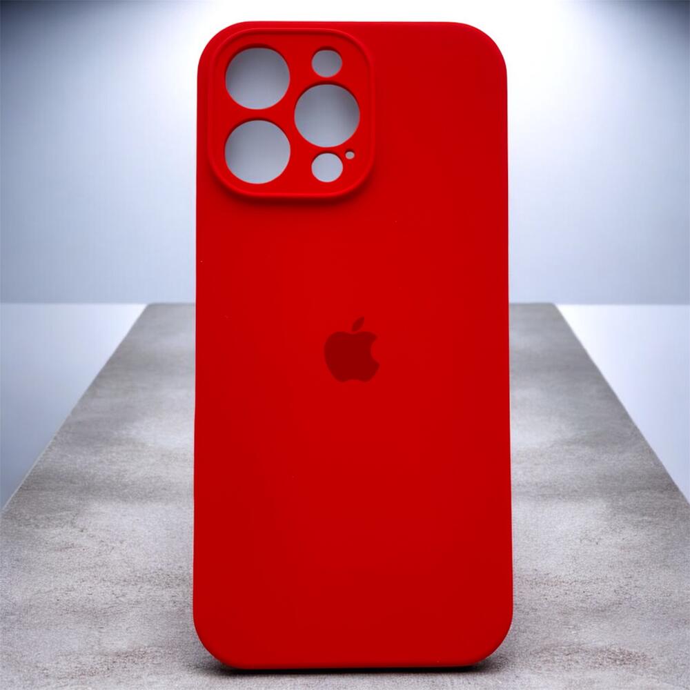 Силиконовый чехол Protective для Apple iPhone 15 Pro Red