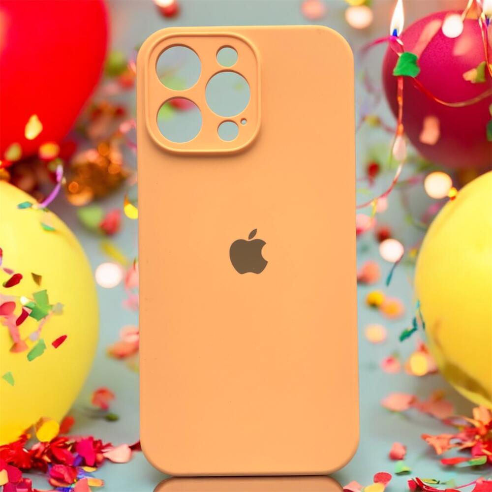 Силиконовый чехол Protective для Apple iPhone 15 Pro Cantaloupe
