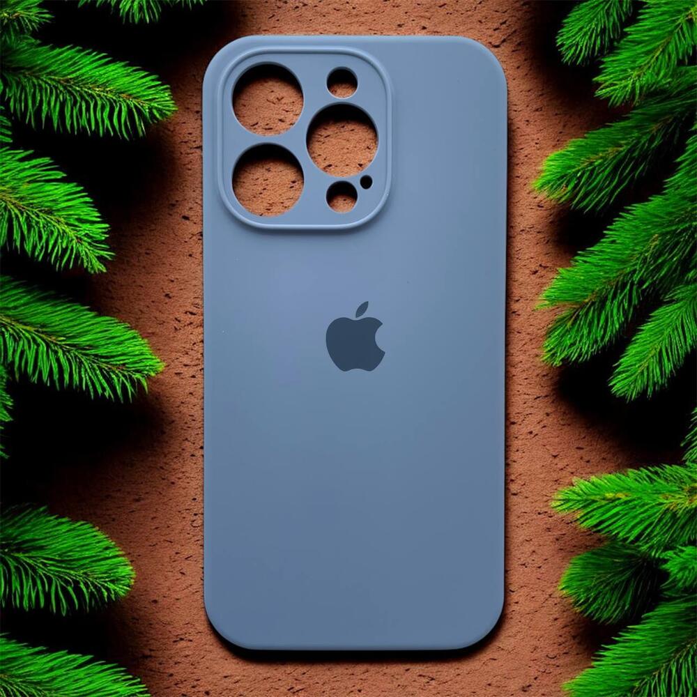 Силиконовый чехол Protective для Apple iPhone 15 Pro Lavender Gray