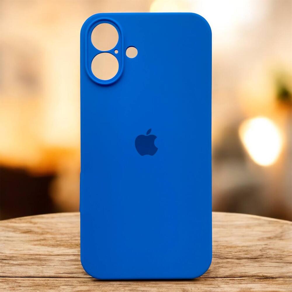 Силиконовый чехол Protective для Apple iPhone 16 Plus Capri Blue