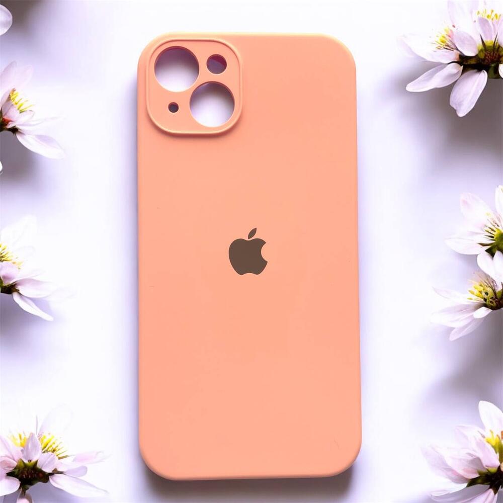 Силиконовый чехол Protective для Apple iPhone 15 Plus Cantaloupe