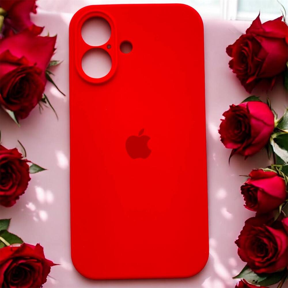 Силиконовый чехол Protective для Apple iPhone 16 Red