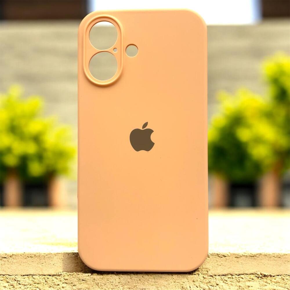 Силиконовый чехол Protective для Apple iPhone 16 Cantaloupe