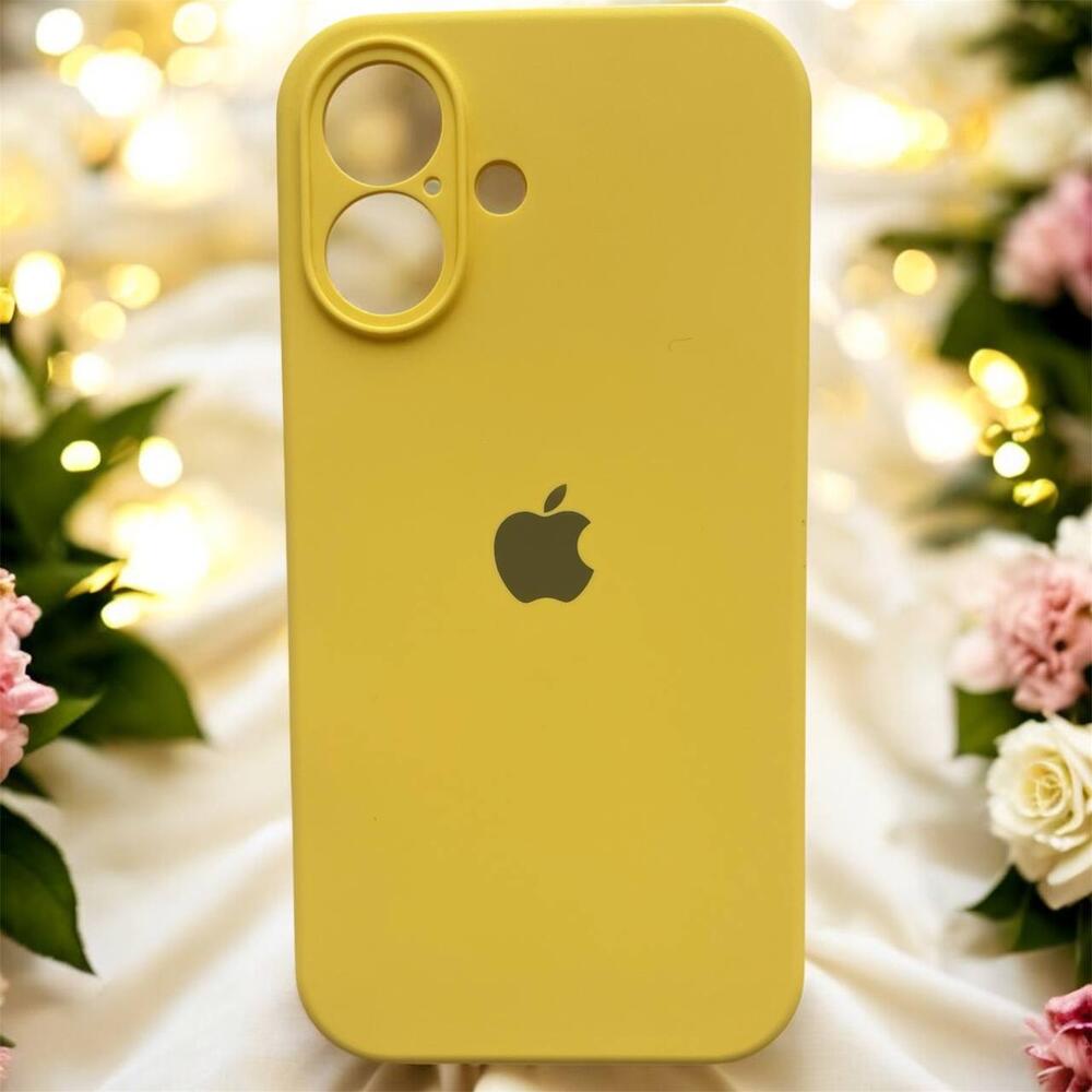 Силиконовый чехол Protective для Apple iPhone 16 Yellow