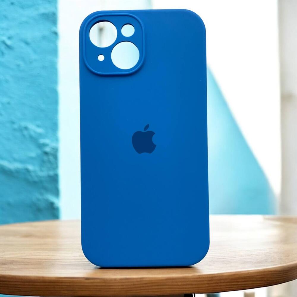 Силиконовый чехол Protective для Apple iPhone 15 Capri Blue