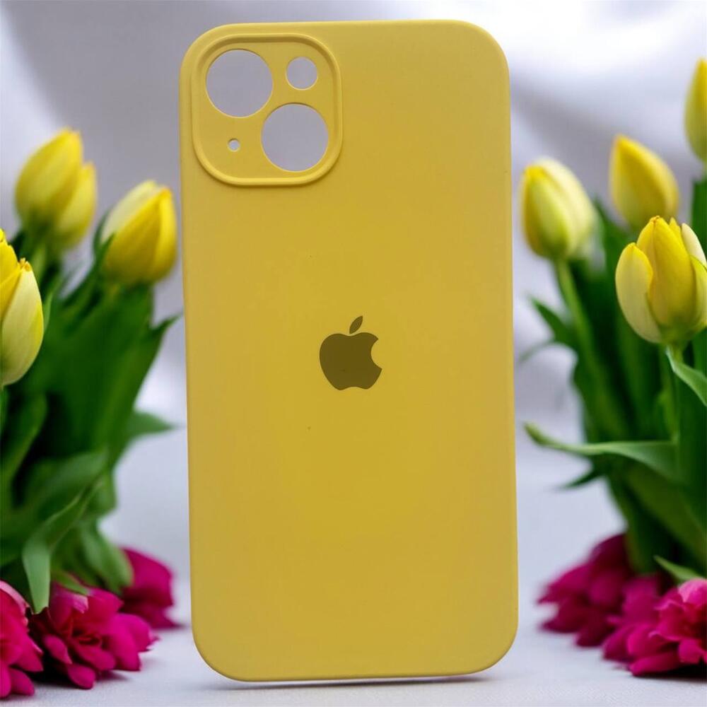 Силиконовый чехол Protective для Apple iPhone 15 Yellow