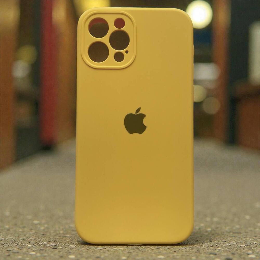 Силиконовый чехол Protective для Apple iPhone 12 Pro Yellow