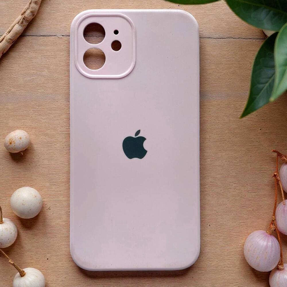 Силиконовый чехол Protective для Apple iPhone 12 Chalk Pink
