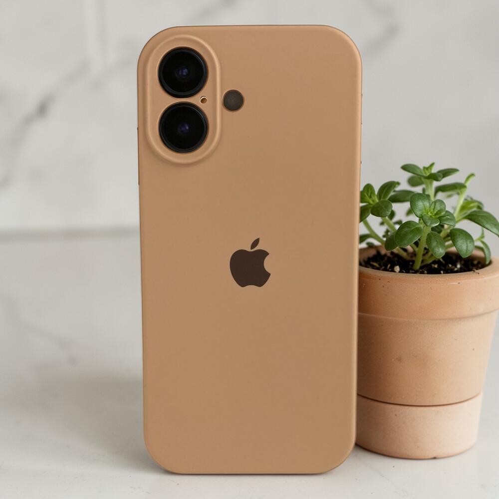 Силиконовый чехол Protective для Apple iPhone 17 Desert Gold