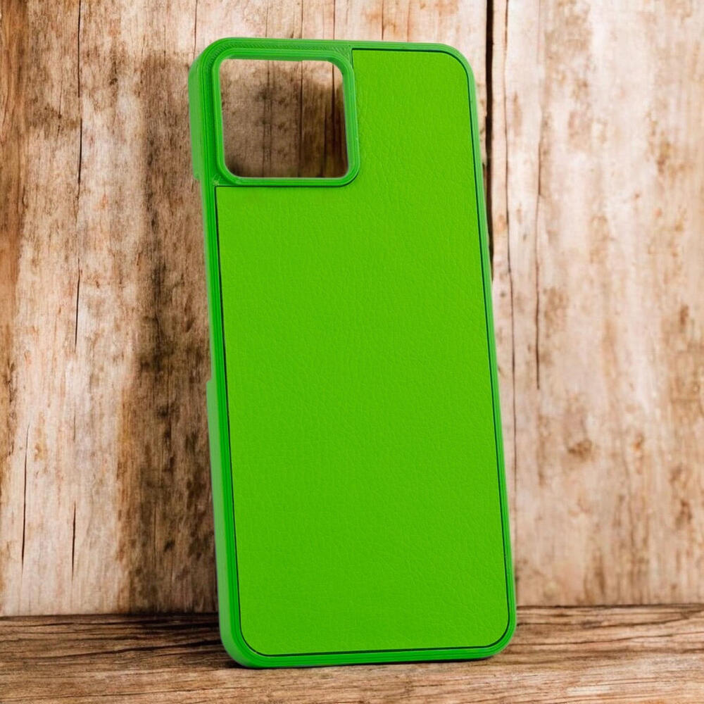 Чехол 3d-Flex на OPPO A6 Pro (с накладкой Эко-кожа) Зеленый