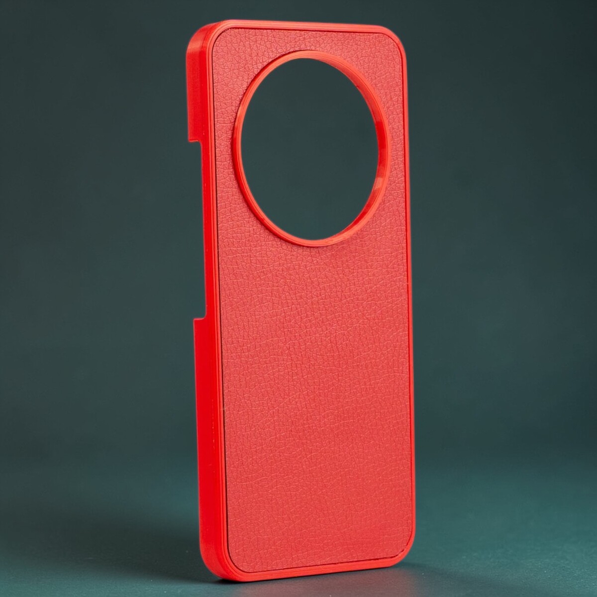 Чехол 3d-Flex на Xiaomi Redmi Note 9T (с накладкой Эко-кожа) Красный