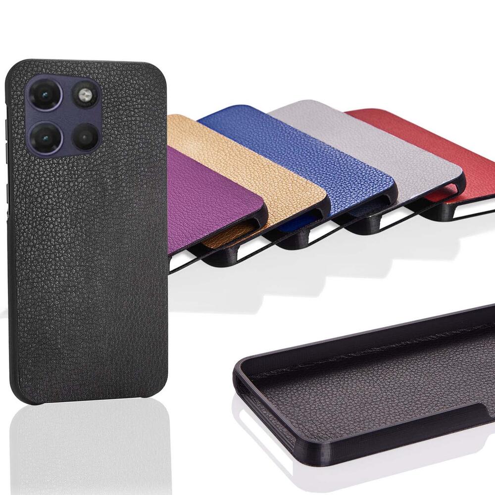 Чехол Бампер Motorola G17 Power (с накладкой Эко-кожа)
