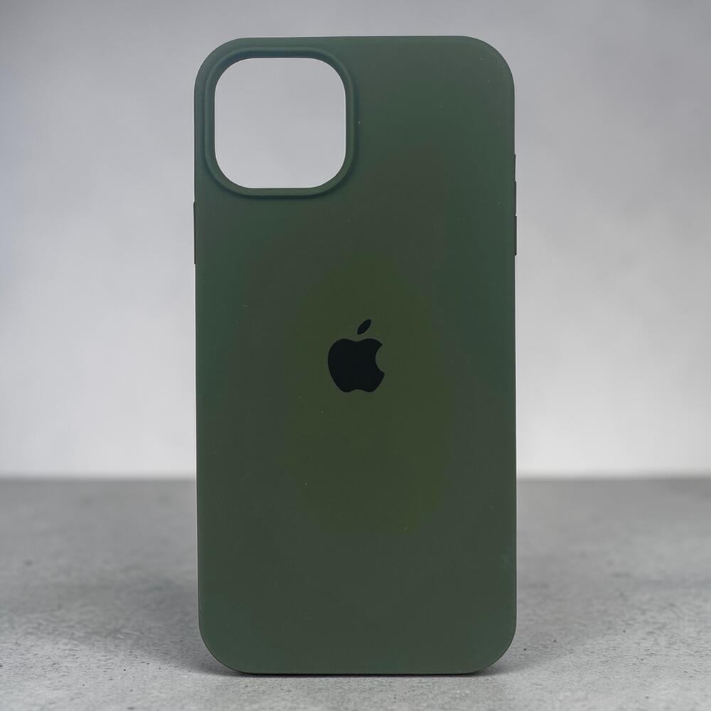Силиконовый чехол Protective для Apple iPhone 14 SK-Dark green