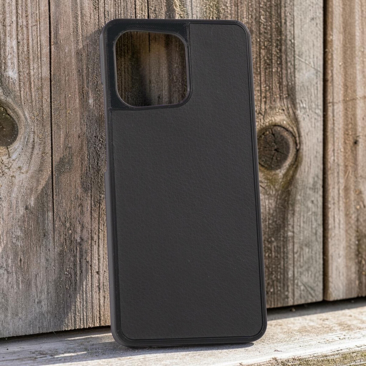 Чехол 3d-Flex на Motorola Edge 60 Neo (с накладкой Эко-кожа) Черный